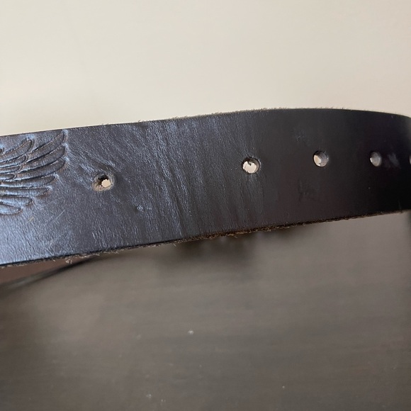 Harley Davidson Leather Belt & Buckle - Picture 9 of 11